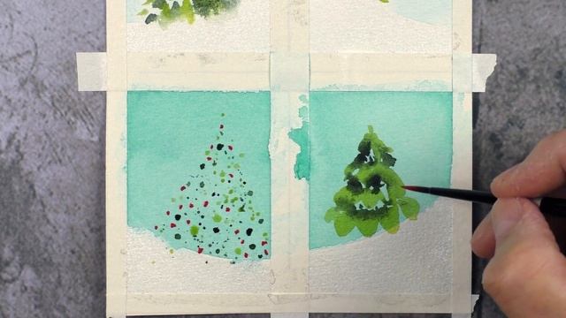 the easiest christmas cards i've ever painted! **all levels смотреть онлайн
