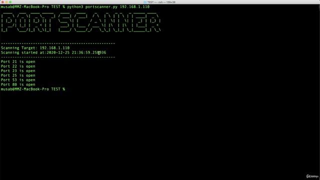 6.34. Python Coding Project - Build your Own Port Scanner смотреть онлайн