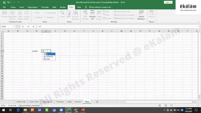 Excel - VIEW Tab (Complete Tutorial) | Use Excel VIEW Tab all features смотреть онлайн