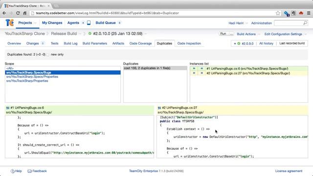 TeamCity User Guide (Part 6 of 9) - Code Analysis смотреть онлайн