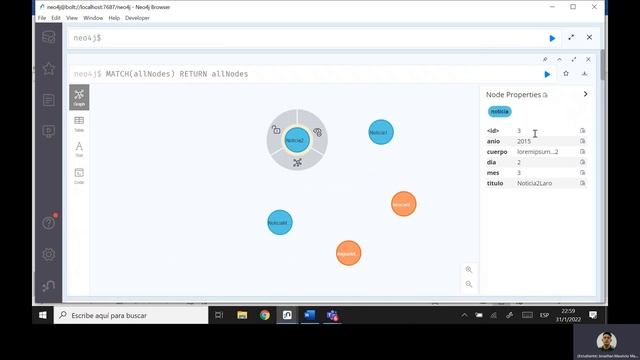 Creacion de Nodos Neo4j смотреть онлайн