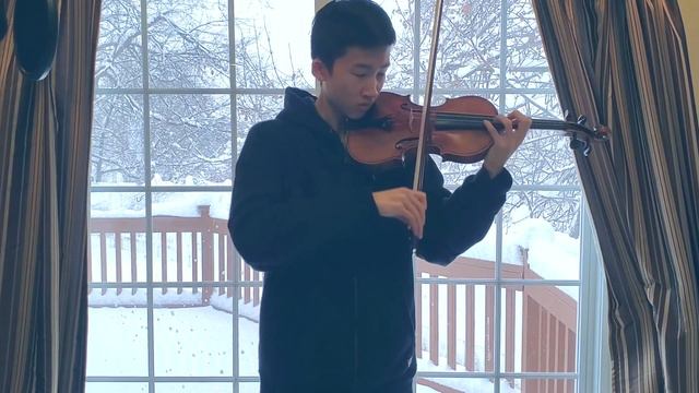 Sibelius Violin Concerto in front of the snow ❄ смотреть онлайн
