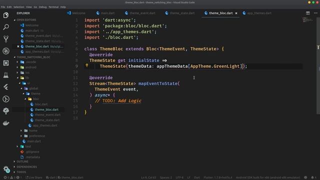 Switch Themes with Flutter Bloc - Dynamic Theming Tutorial (Dark & Light Theme) смотреть онлайн