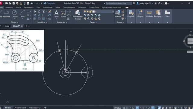 Autodesk AutoCAD 2024 Dibujo5 смотреть онлайн