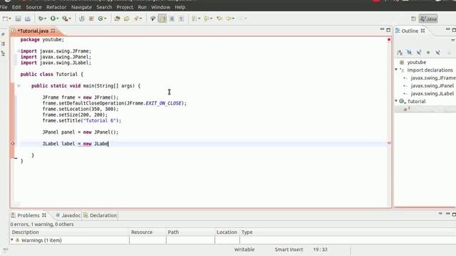 Java GUI Programming - Tutorial 6 (JPanel) HD смотреть онлайн