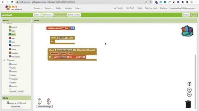 How To Create Anti-Theft App In MIT App Inventor 2 | Secure Your Phone