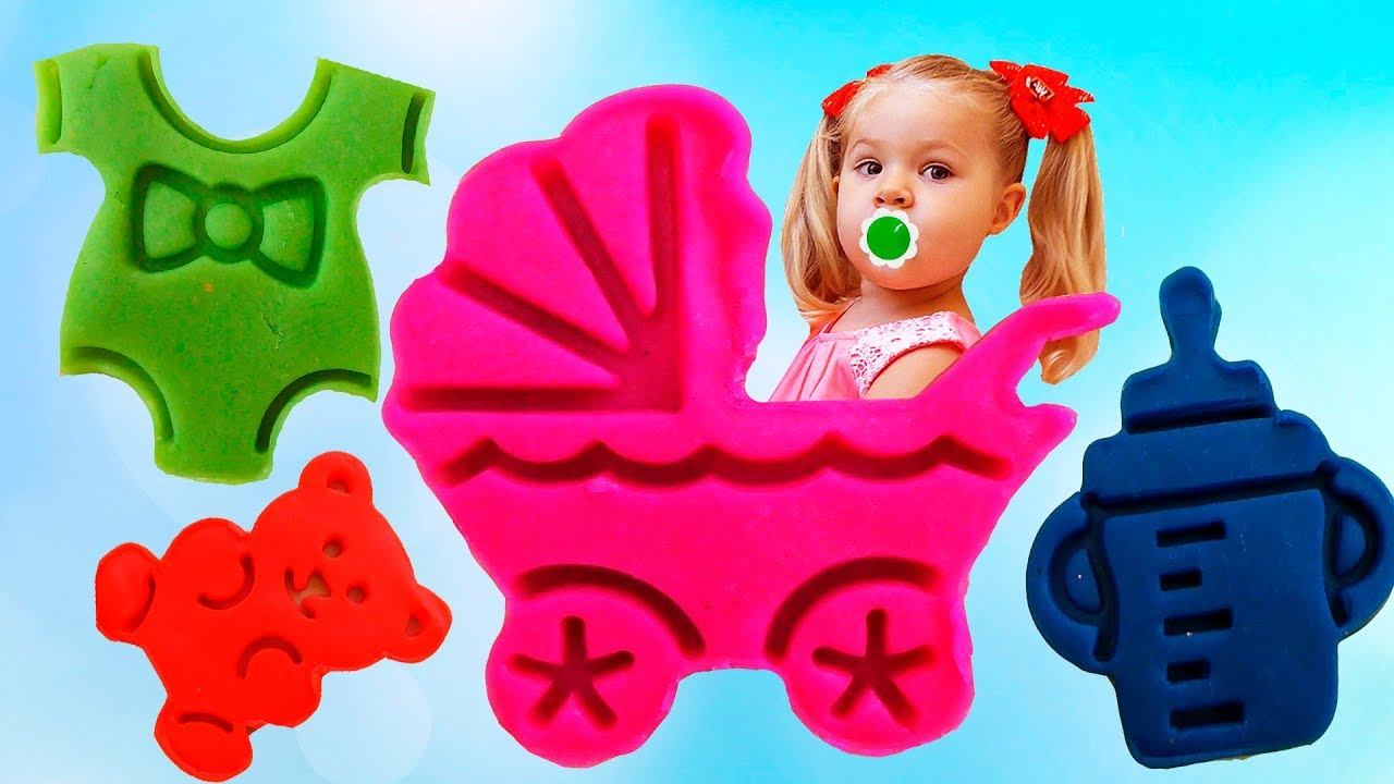 Learn Colors with Play Doh dough for kids Educational video for Toddlers and Babies learn colors смотреть онлайн