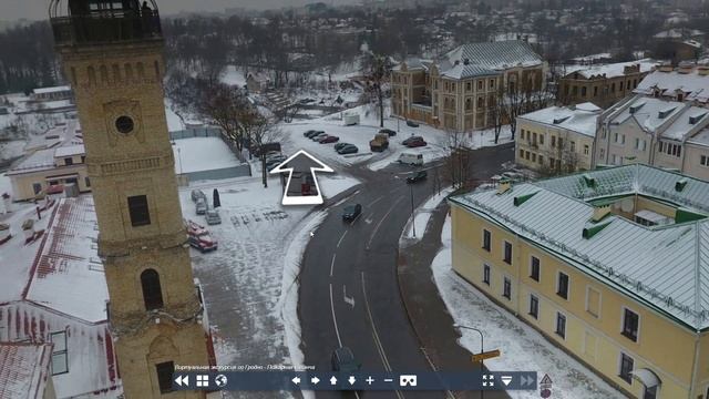 Виртуальный тур 360 по Гродно | Драмтеатр | Фарный костел | Монастырь | Пожарная каланча | Экскурси смотреть онлайн