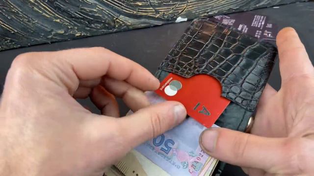 Зажим для денег из натуральной кожи тиснение под крокодила на машинном шве смотреть онлайн