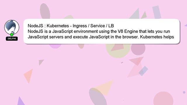 NodeJS : Kubernetes - Ingress / Service / LB смотреть онлайн
