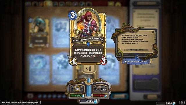 [HS] [Golden Cards] - [Goblins gegen Gnome] - Scharlachroter Läuterer | Scarlet Purifier смотреть онлайн