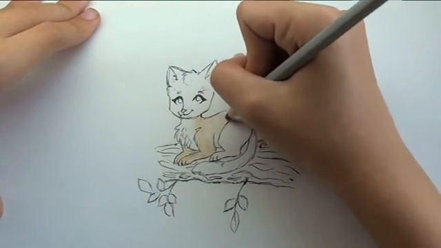 Как нарисовать кошку Песчаная Буря Коты арты воители How to draw Warrior cats смотреть онлайн