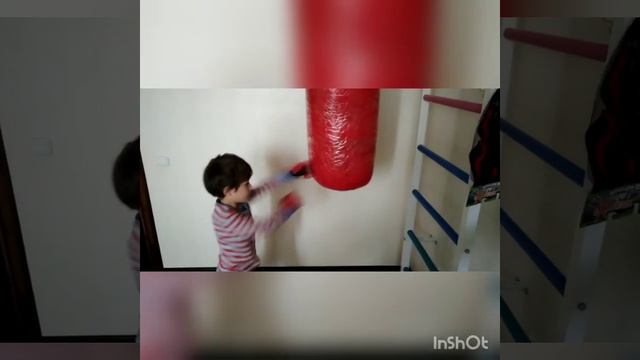 Макс Гусейнов тренировка на груше (6 лет) смотреть онлайн