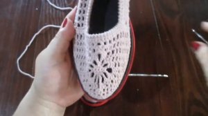 летние ажурные мокасины вязаные крючком на подошве