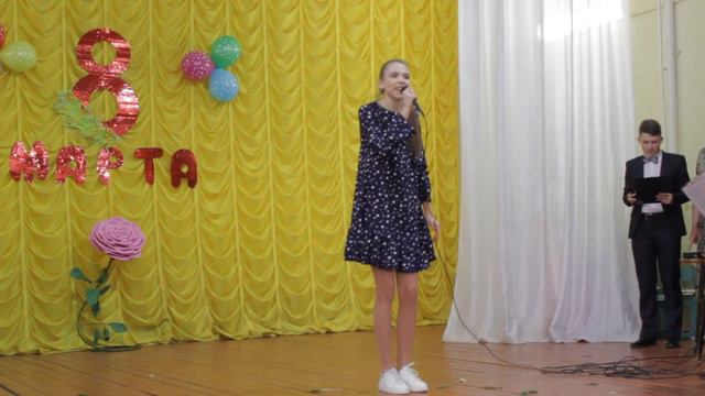 Брянская область. Речица. Праздничный концерт. Елизавета Данченкова. "Весна". 07.03.2021 год. смотреть онлайн