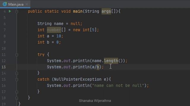 Exception Handling in java - 02 - Shanaka Wijerathna смотреть онлайн
