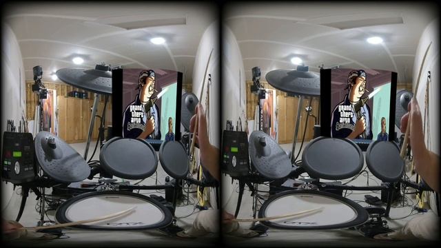 Vr180 Airshom POV Drumming - GTA San Andreas Theme Cover V2 смотреть онлайн