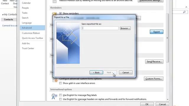 How to Export your Contacts in Outlook 2013 смотреть онлайн