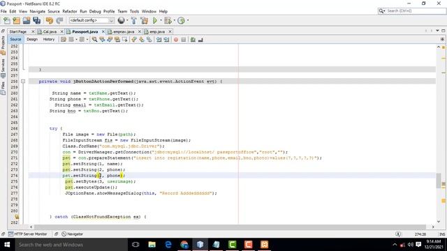 Passport Management System Using Java Mysql Part 2 смотреть онлайн