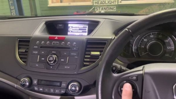 Honda CRV Clock Setting Change the Time Reset the clock.