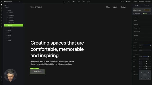 Design: Transforms in Ycode смотреть онлайн