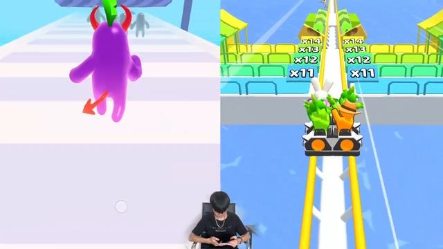 Join Blob Clash 3D | Runner Coaster - Gameplay Walkthrough Max Levels (Part 1) смотреть онлайн