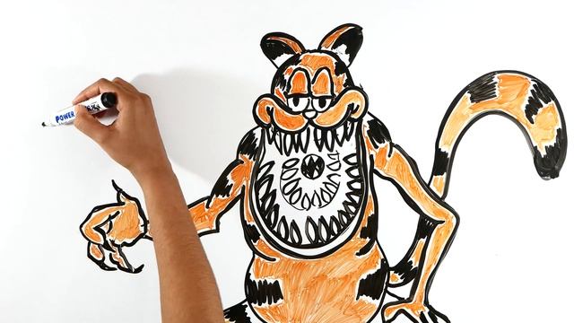 Cartoon Cat Vs Gorefield : Draw My Life