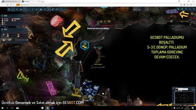 Gesbot Palladium Boşaltmak için 5-2 Gidiş ve 5-3'e Geri Dönüş | Gesbot s3.8.5 | Darkorbit bot смотреть онлайн