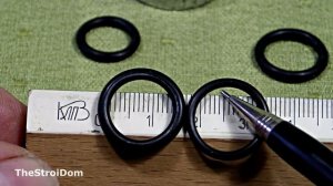 █ Ремонт гусака // излива смесителя. Диаметр прокладки // уплотнительные кольца .