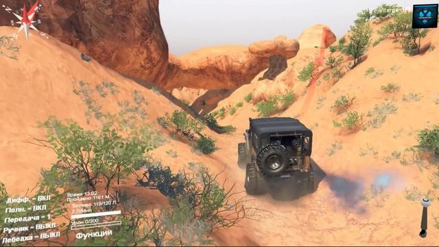 Spin Tires Карта Пустыня Невады смотреть онлайн