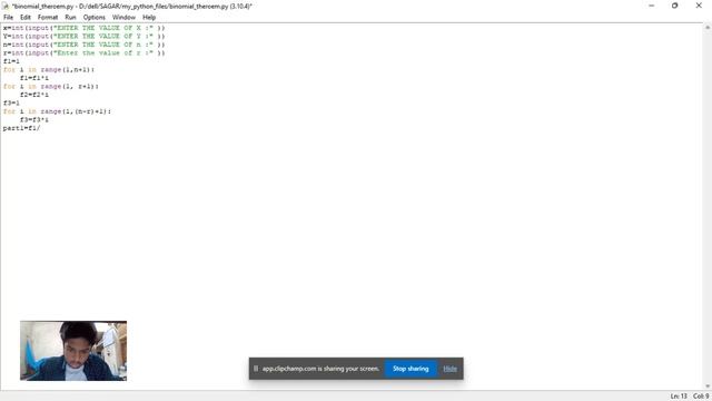 binomial theorem with python смотреть онлайн