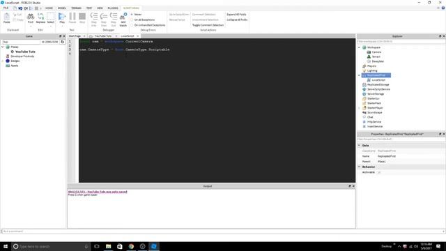 ROBLOX: How to make the camera still so that players can not move it смотреть онлайн