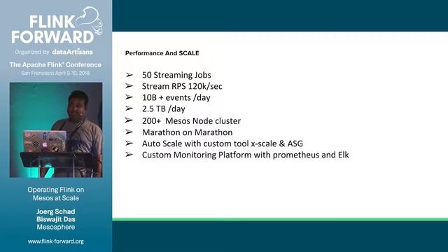 Operating Flink on Mesos at Scale - Jörg Schad & Biswajit Das смотреть онлайн