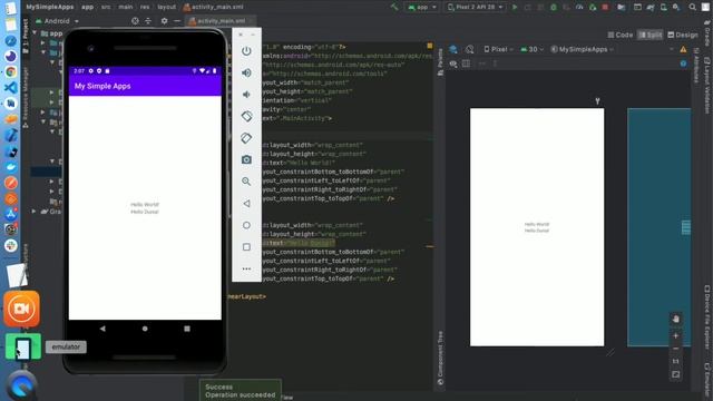 Membuat Aplikasi Sederhana Menggunakan Kotlin - Part 2 (Basic Styling Text and Method Styling XML) смотреть онлайн