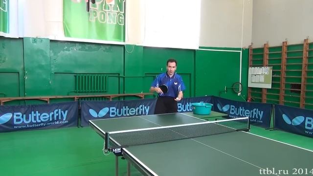 Уроки настольного тенниса Часть 12 Накат слева Table tennis lessons 12 смотреть онлайн