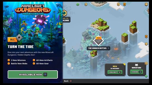 Minecraft Dungeons,uj dlc - Hidden Depths смотреть онлайн
