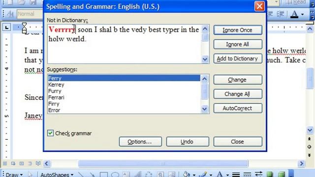 Word 2003 Tutorial The Spelling and Grammar Checker Microsoft Training Lesson 4.1 смотреть онлайн