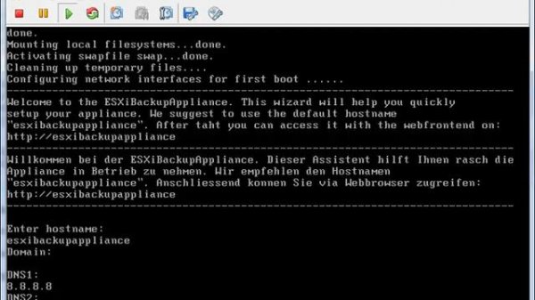 ESXi Backup Appliance quick&easy