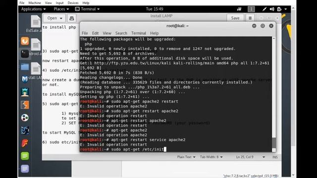 Installing LAMP - Apache MySQL PHP on Linux - PHP - Wall-V - Web Applications and Technologies смотреть онлайн