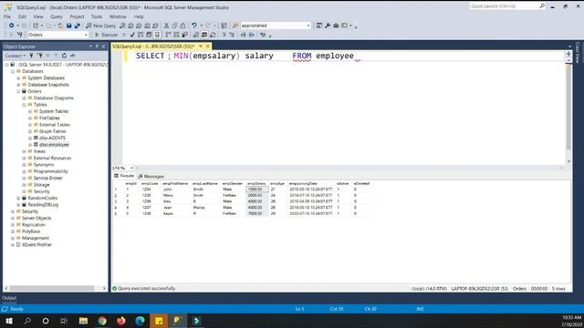 The SQL MIN() and MAX() Functions | MIN AND MAX IN SQL | SQL Functions | #techconcepts смотреть онлайн