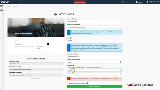 Instala WordPress fácilmente en tu Hosting cPanel смотреть онлайн