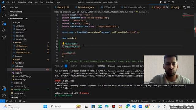 Part -1 || React Project || use of Routing || Context API || Private Routing || Fetch data || смотреть онлайн