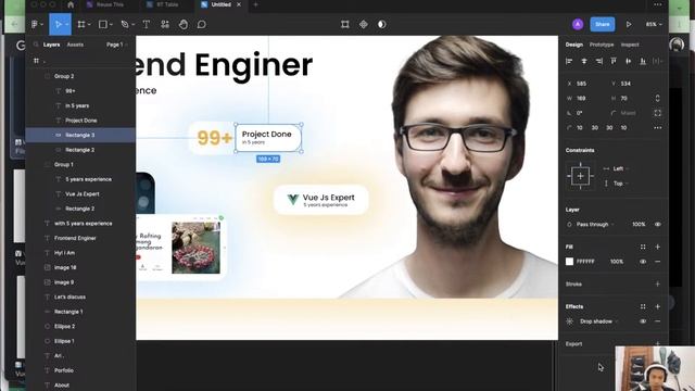 Portfolio Website Design Figma Responsive Dark Mode смотреть онлайн