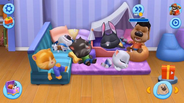 My Talking Tom Friends - By Outfit7 - Gameplay Walkthrough - Part 1 Android -Говорящий Том и друзья