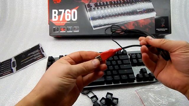 Обзор механической клавиатуры A4Tech Bloody B760 смотреть онлайн