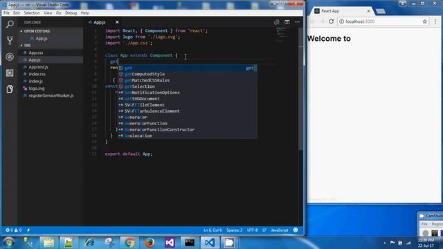 React JS Method Call , Use Of Constant and Constructor in a Component смотреть онлайн