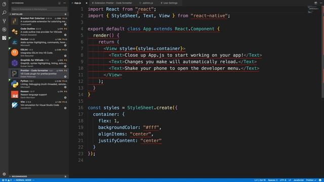 Installing Eslint for React Native смотреть онлайн
