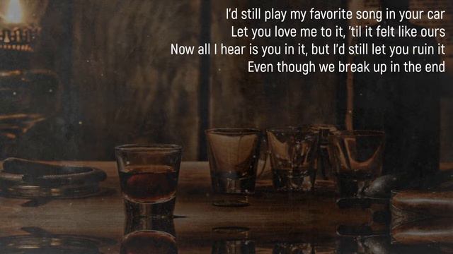 Break Up in the End - Cole Swindel - Lyrics смотреть онлайн