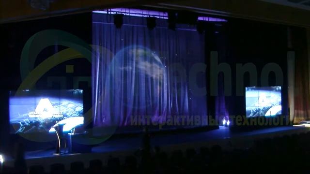 Интро голографического шоу анимационная графика смотреть онлайн