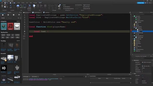 How to make Custom Death Messages in Roblox Studio! смотреть онлайн